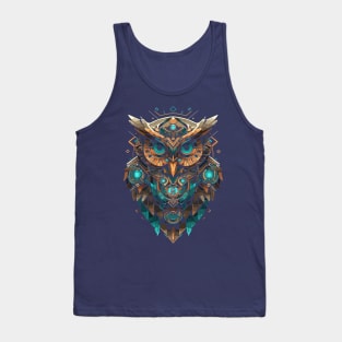 Clockwork Owl I Tank Top